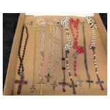 Variety of Rosaries w/ Crosses