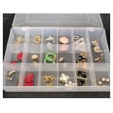 Clip-On & Twist-back Earings in plastic case