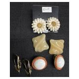 4 Pairs of Trifari Clip On Earrings