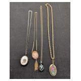 (3) Gold-Tone 1 Silver-tone Necklaces all with