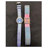 (2) Girl Disney Watches w/ cloth bands