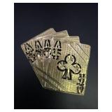 14K Ace Card Brooch Pin