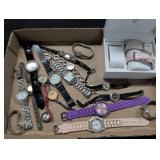 Variety of Watches, Silver-Tone, leather &