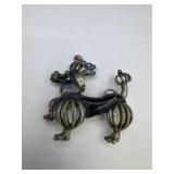Vtg. Poodle Brooch Pin
