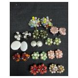 Marked Japan Clip On Earrings