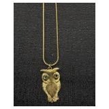 Napier Owl Pendant Necklace