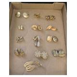 Gold & Silver Tone Clip-On Earrings