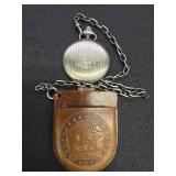 Colibri Quartz Silver Tone Pocket Watch w/ Case
