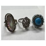 Germany Mother of Pearl Like Costume Ring, Avon &