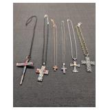 Chain & Rope Necklaces w/ Crosses