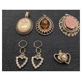 Gold-Tone Necklace Pendants, one marked