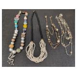(4) Beaded Necklaces
