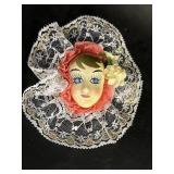 Brinnï¿½s 1986 Glamour Girl Brooch, coral & cream,