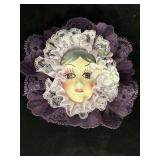 Brinnï¿½s 1986 Glamour Girl Brooch, purple hues,