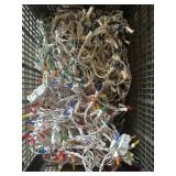 Variety of colored & teal Christmas lights