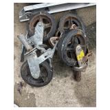 4 scaffolding wheels