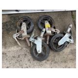 4 scaffolding wheels