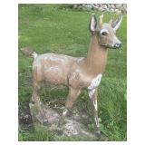 Concrete deer garden statue 44in tall