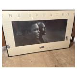 Michael Jordan & Muhammad Ali framed Advert.