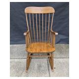 Spindle back rocking chair