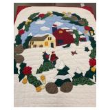 Christmas Design Lap Quilt-58x47