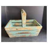 Wooden garden basket
