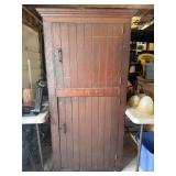 Primitive 2 door farmhouse pantry cabinet