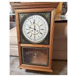 Oak 31 day Regulator wall clock w/key