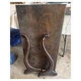 Antique dresser mirror holder & table board