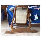 Antique Tiger Oak dresser mirror