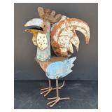 17' Mexican folk art metal rooster