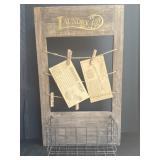 Vintage Laundry Wall Organizer
