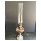22' Glass & aluminum oil lamp
