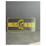 Rogers Raiders Novelty License Plate