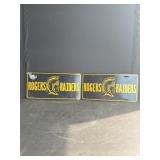 (2) Rogers Raiders License Plates