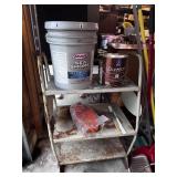 3 tier metal garage shelf w/paint