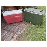 Rubbermaid & Coleman polylite coolers