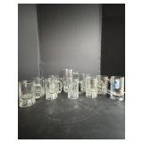 (10) Glass Beer Mugs