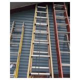 24ft heavy duty fiberglass extension ladder