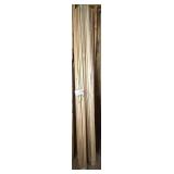 Variety of raw wood trim/molding pieces