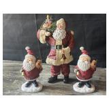 Variety of Santa Figurine decorations