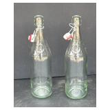 (2) Geyer Frï¿½res Maison Fondï¿½e 1895 Glass Bottles
