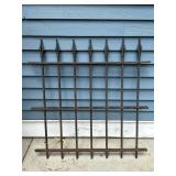 Wrought iron fence piece