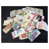 Vtg lady handkerchiefs with box