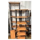 Multiple Tier Wooden w/ Plastic Tube Shelves