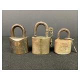 3 padlocks