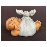 1983 Cabbage Patch Kids plastic baby-in-blanket