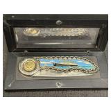 Commemorative Titanic pocket knife in case, 3in