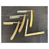 4 folding straight razors