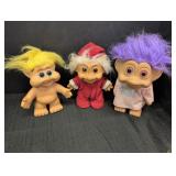 (3) Troll Dolls, Russ, T.N.T. 1992, I.T.B.1991
